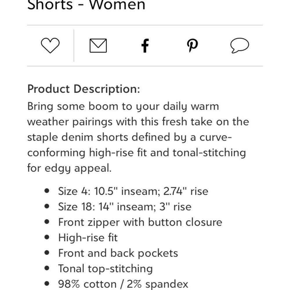 High waist black shorts - Picture 6 of 6